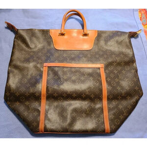 Louis Vuitton Paris Steamer Monogram Women's Travel Luggage Bag Brown Leather